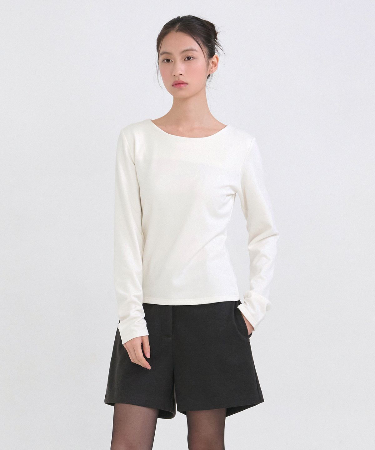 미케네(MICANE) 라미스 보트 넥 티