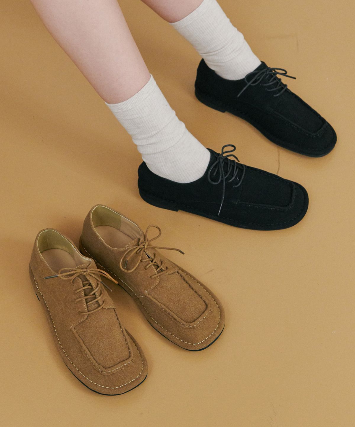 프리플라(FRI FLA) ljh7075 Soft Moc Lace Loafers - 2 Colors