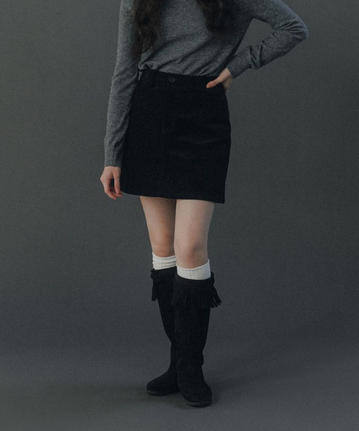 호와스(HOWUS) TENDER SKIRT (NAVY)