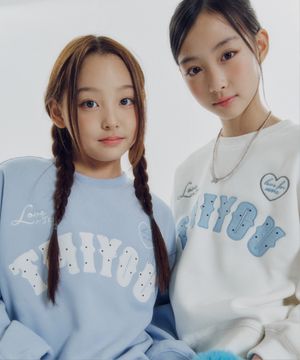 본딩 크롭 맨투맨