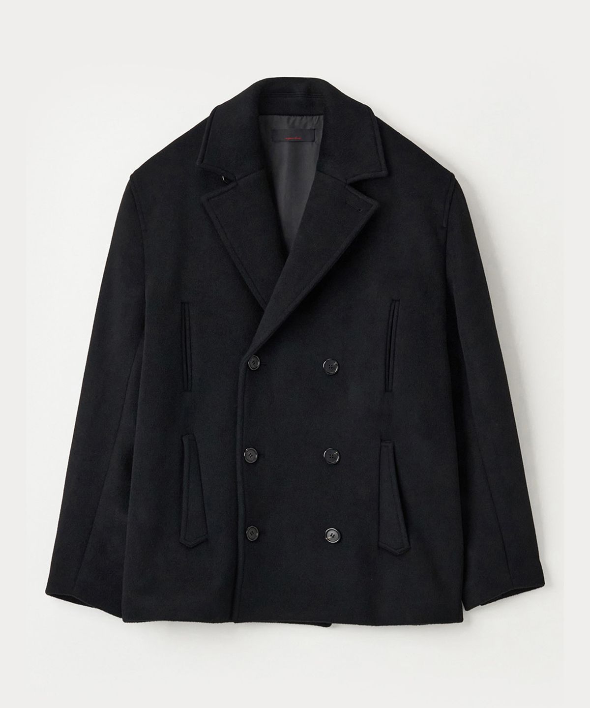 애니타임로릭(ANYTIME LOREAK) ANEMONE PEA COAT - BLACK
