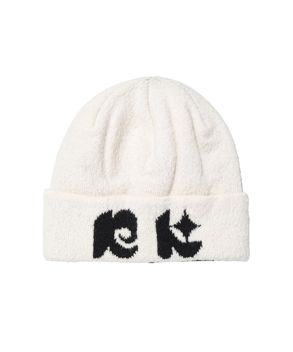 뉴키치(NEWKITSCH) NK LOGO JACQUARD BEANIE (WHITE)