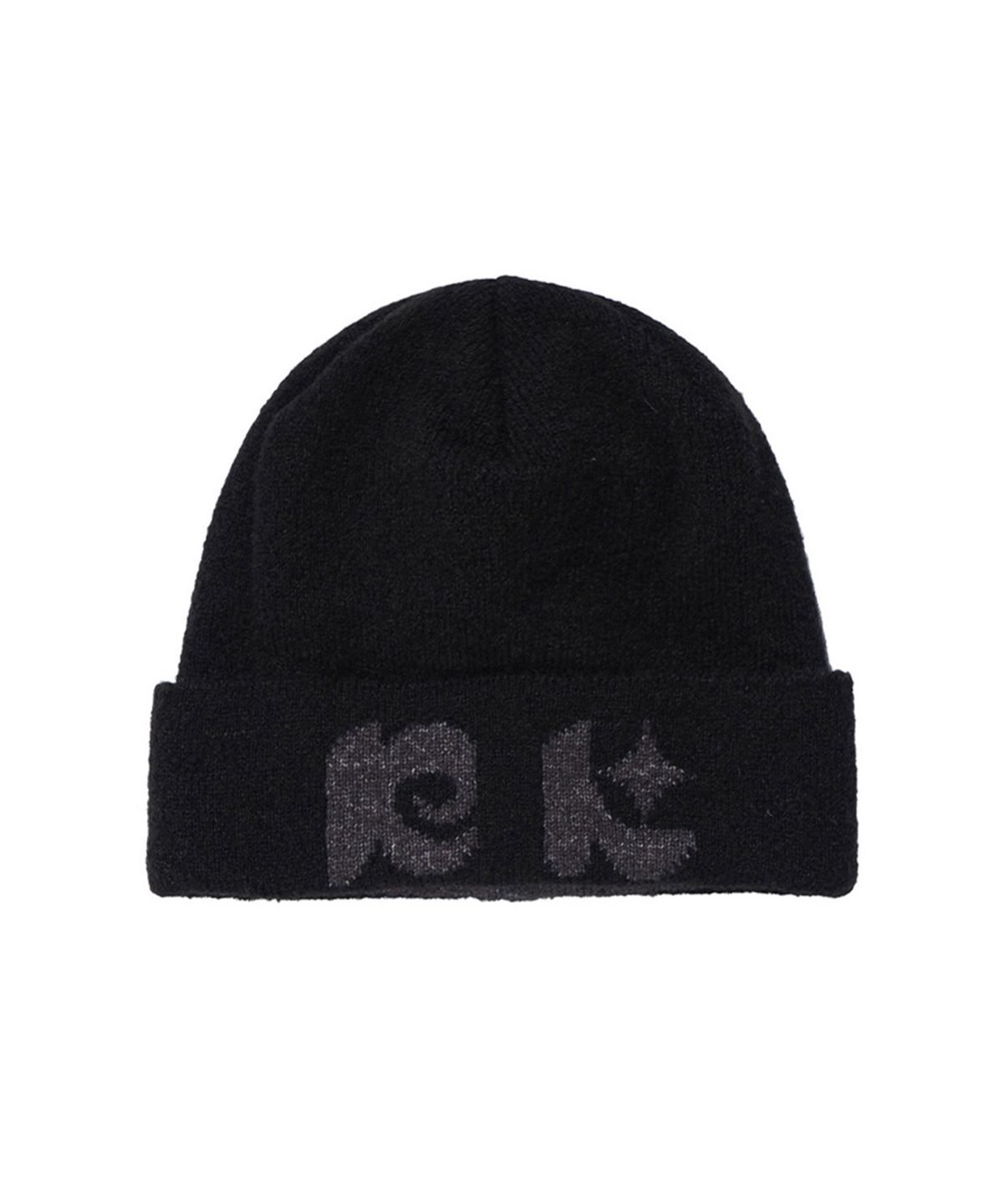 뉴키치(NEWKITSCH) NK LOGO JACQUARD BEANIE (BLACK)