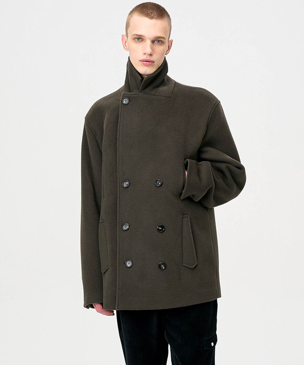 애니타임로릭(ANYTIME LOREAK) ANEMONE PEA COAT - COCOA
