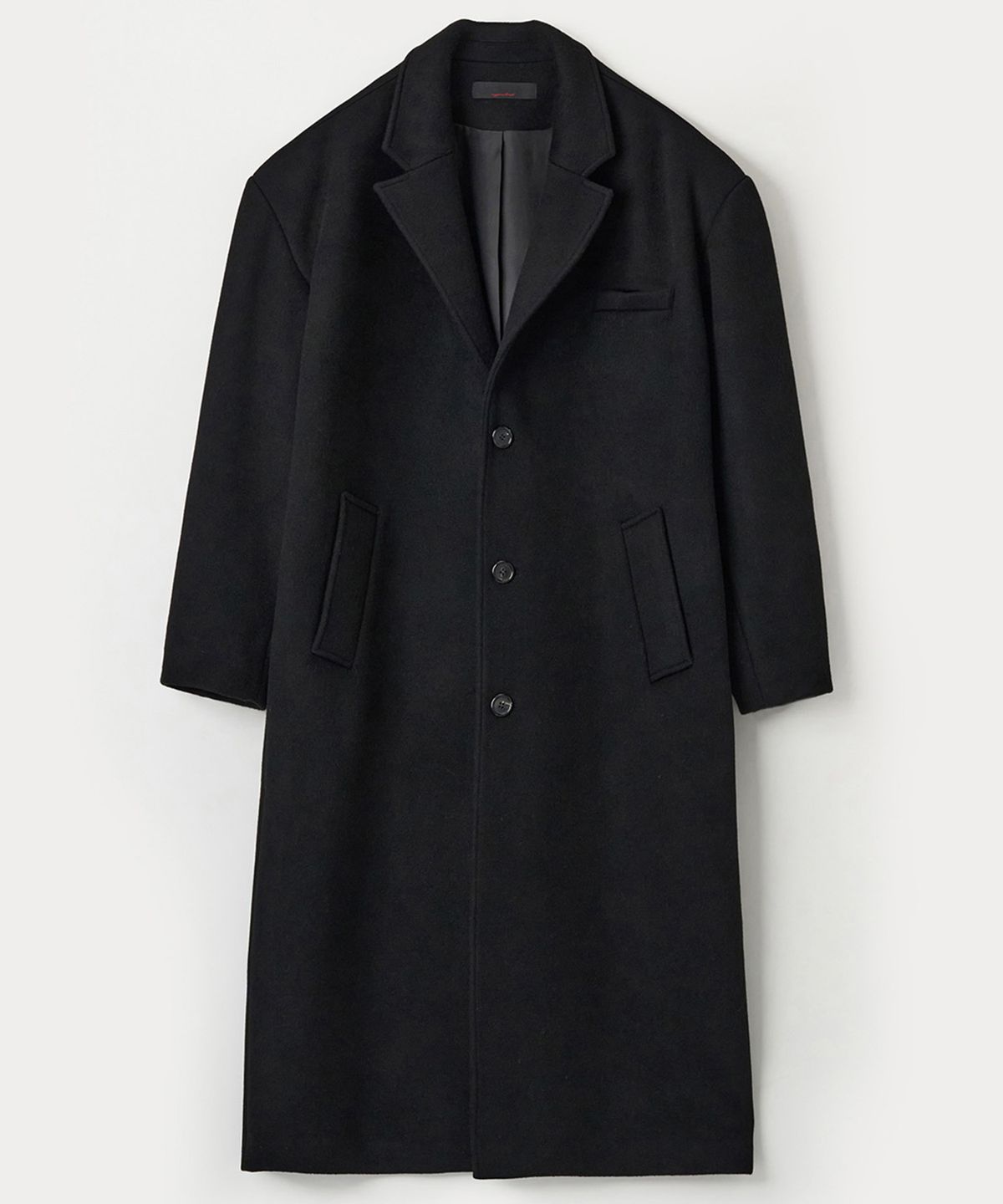 애니타임로릭(ANYTIME LOREAK) MOSS OVERFIT SINGLE COAT - BLACK