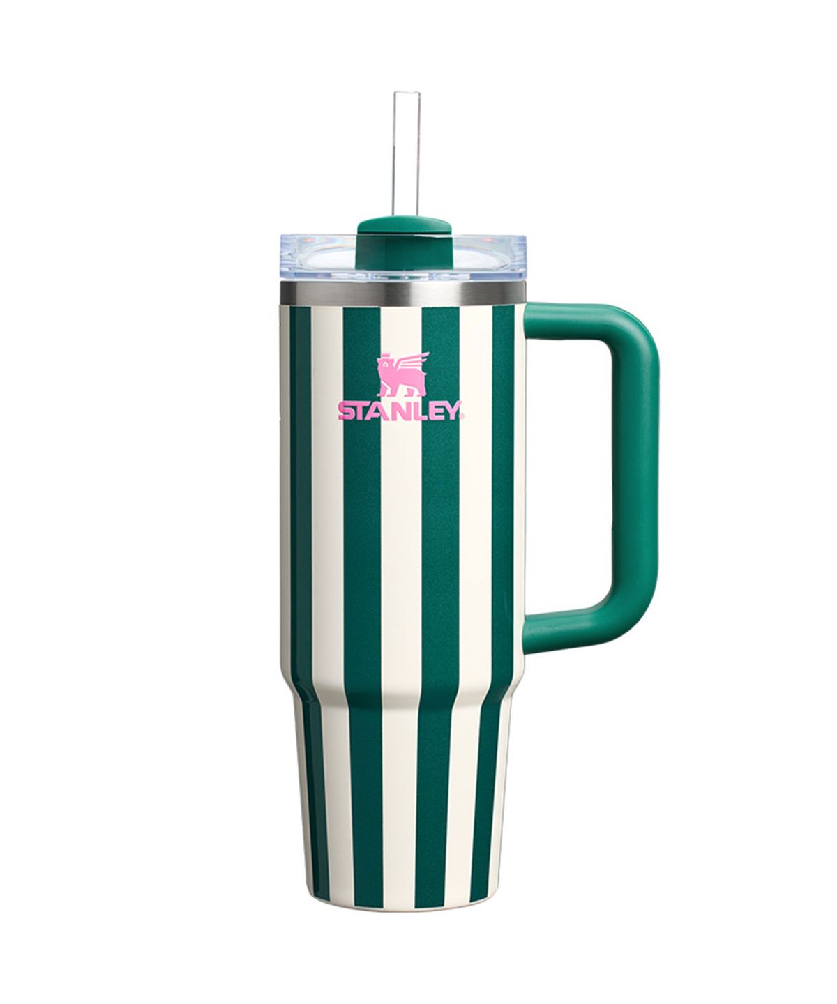 스탠리 1913(STANLEY1913) 퀜처 H2.0 플로우스테이트 텀블러 887ml 에메랄드 스트라이프 글로스