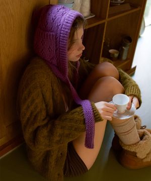 피앤 모헤어 헤드셋 바라클라바_Pien Balaclava_4colors