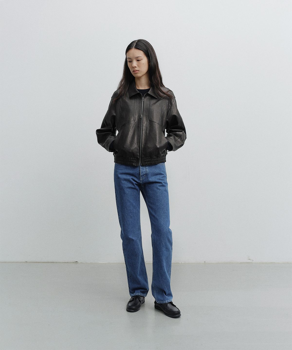 어나더오피스 우먼(ANOTHER OFFICE WOMEN) w. Charlotte Straight Denim Pants (Blue)