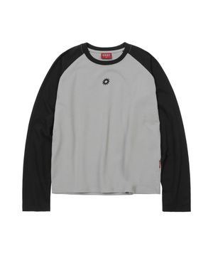 Contrast Raglan Long Sleeve Black
