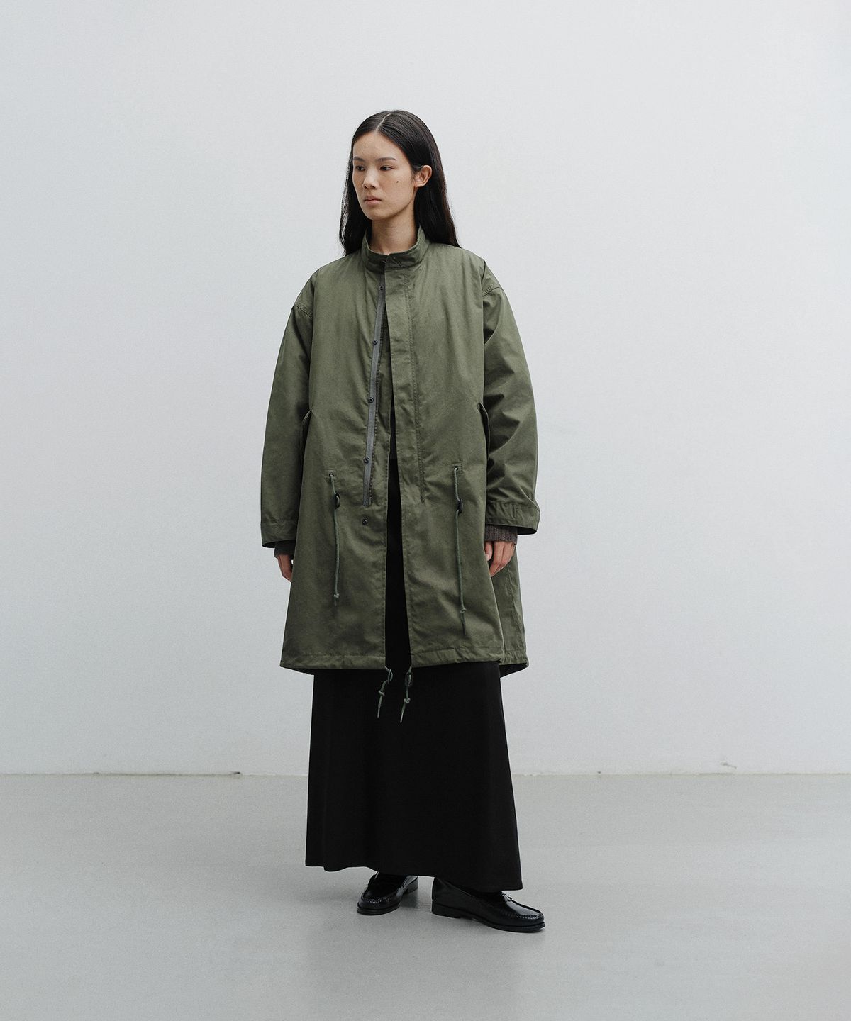 어나더오피스 우먼(ANOTHER OFFICE WOMEN) w. M-65 Insulation Fishtail Parka (Olive Green)