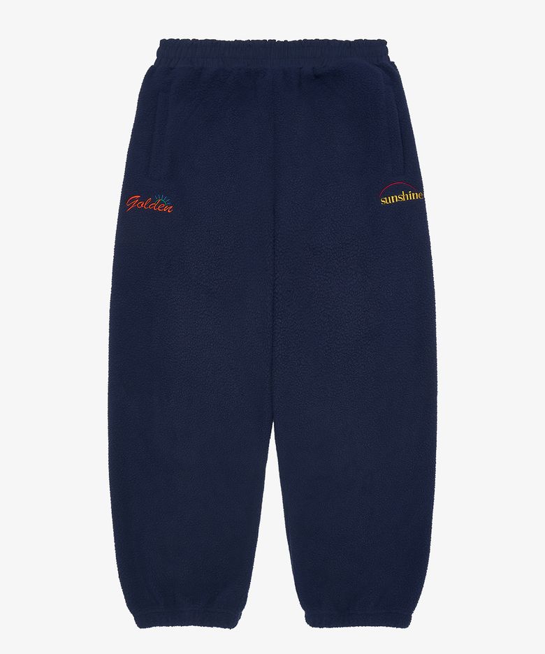 Sherpa fleece jogger pants_Navy