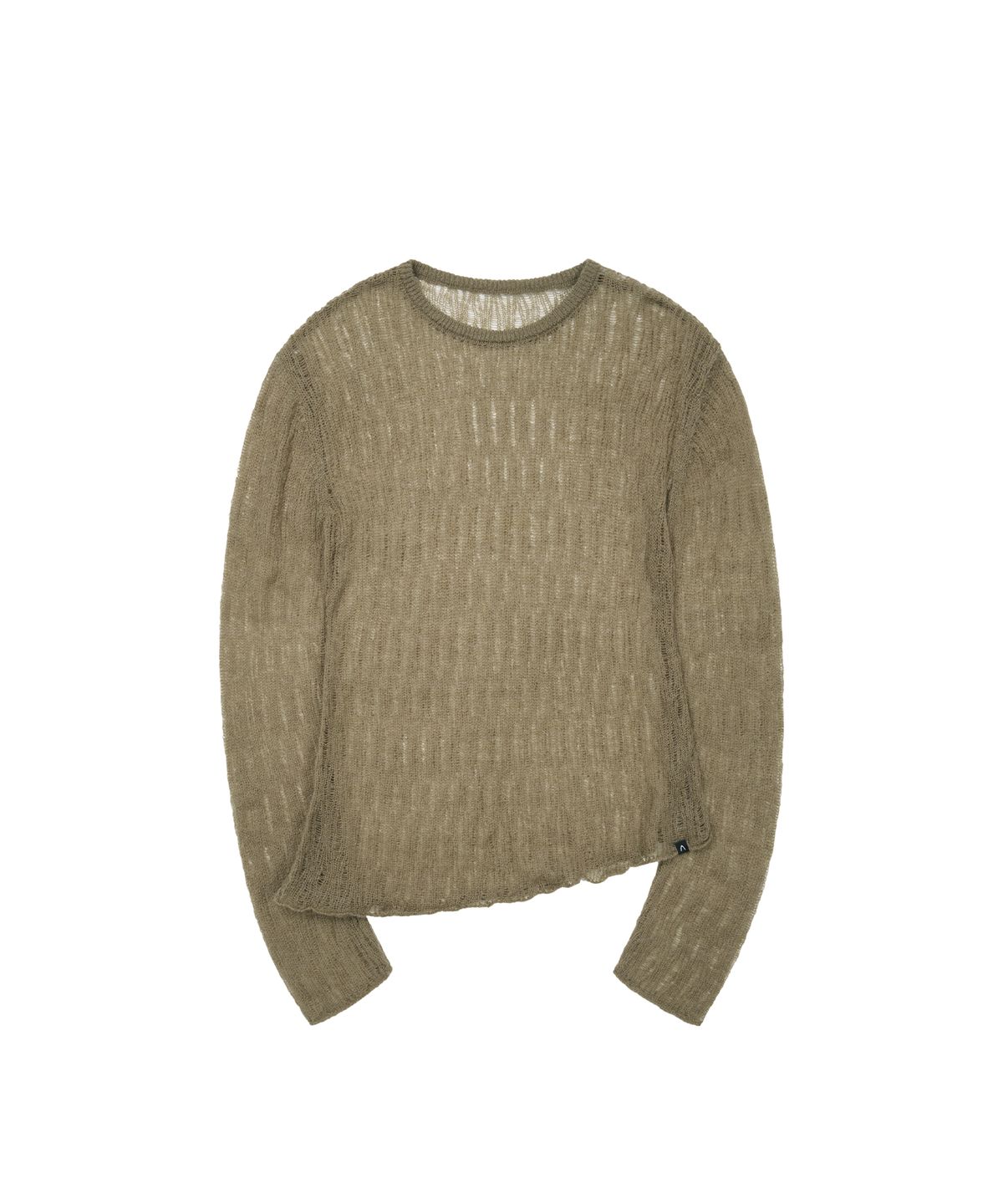 아캄(AAKAM) See-Through Knitted Long Sleeve (Beige)