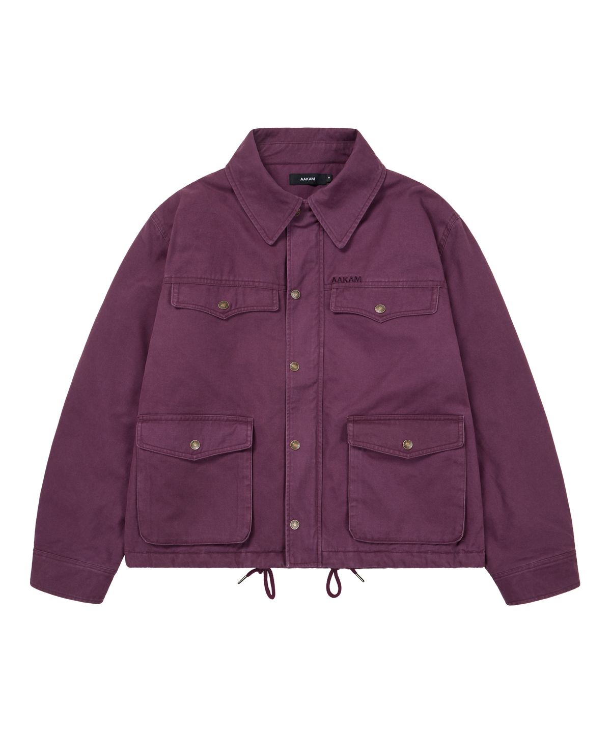 아캄(AAKAM) 4-Pocket Collar Work Jacket (Purple)