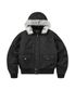 Hooded Fur MA-1 Jacket (Black)