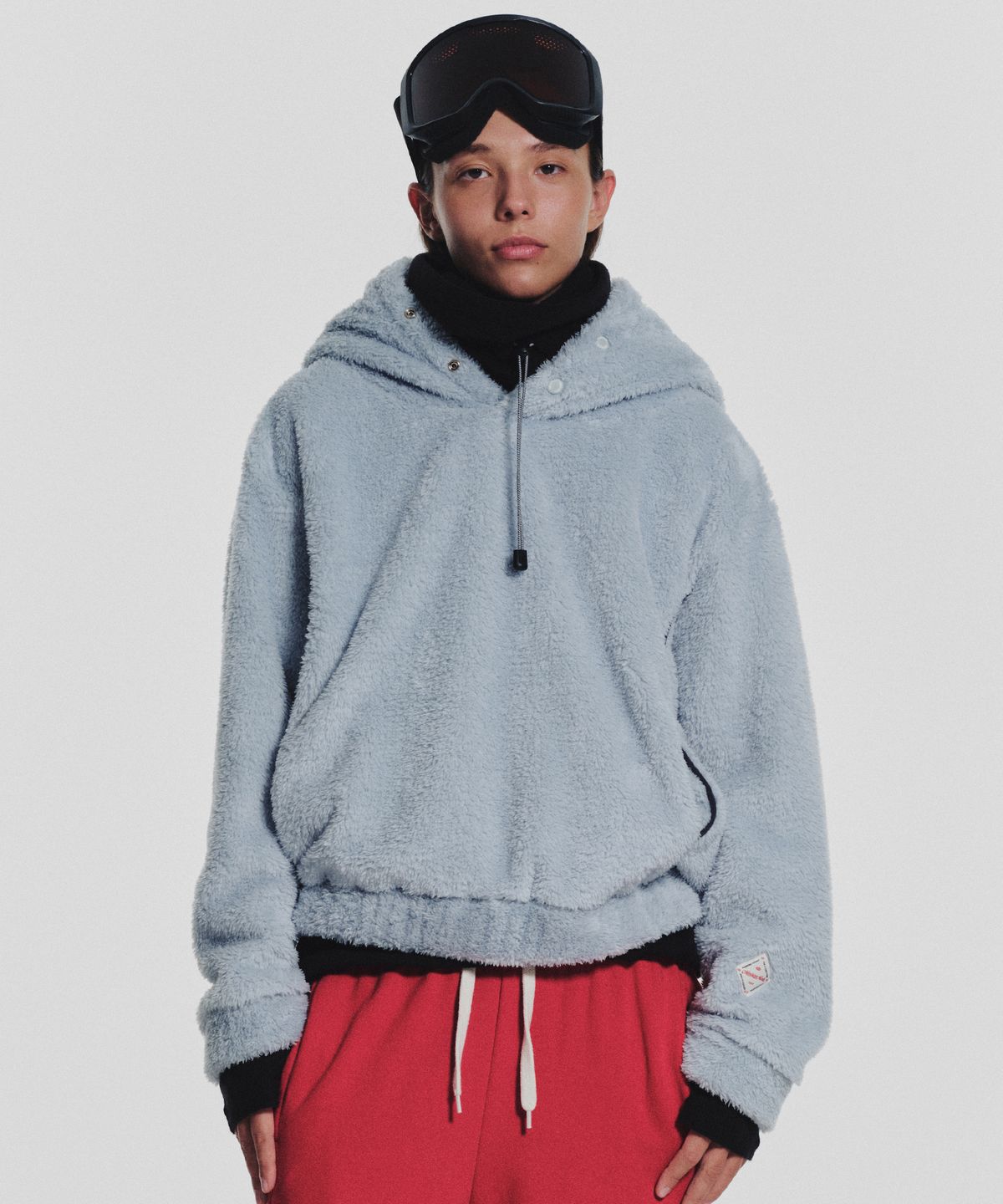 미나수(MENASOO) Pogme Fleece String Hoodie_Mint