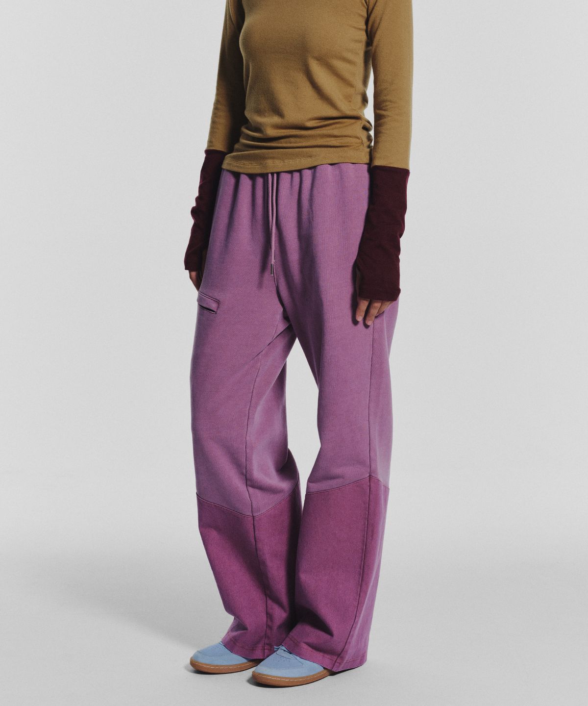 미나수(MENASOO) Pocket Point Cotton Track Pants_Pink