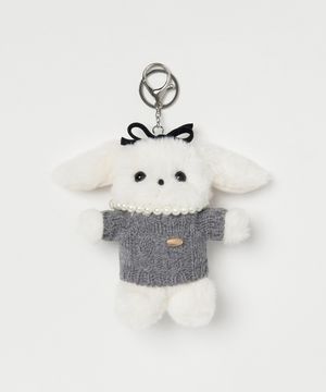 호삐 더 럭키 래빗 니트 키링 - 화이트