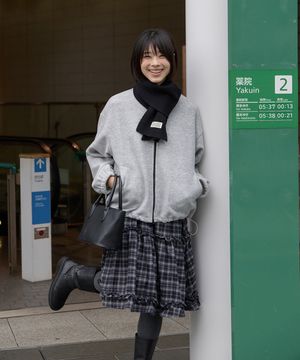 (woman) 에센셜 플리스 집업 자켓_Gray