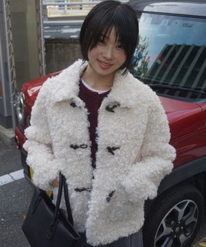 (woman) 더플 퍼 자켓_Ivory