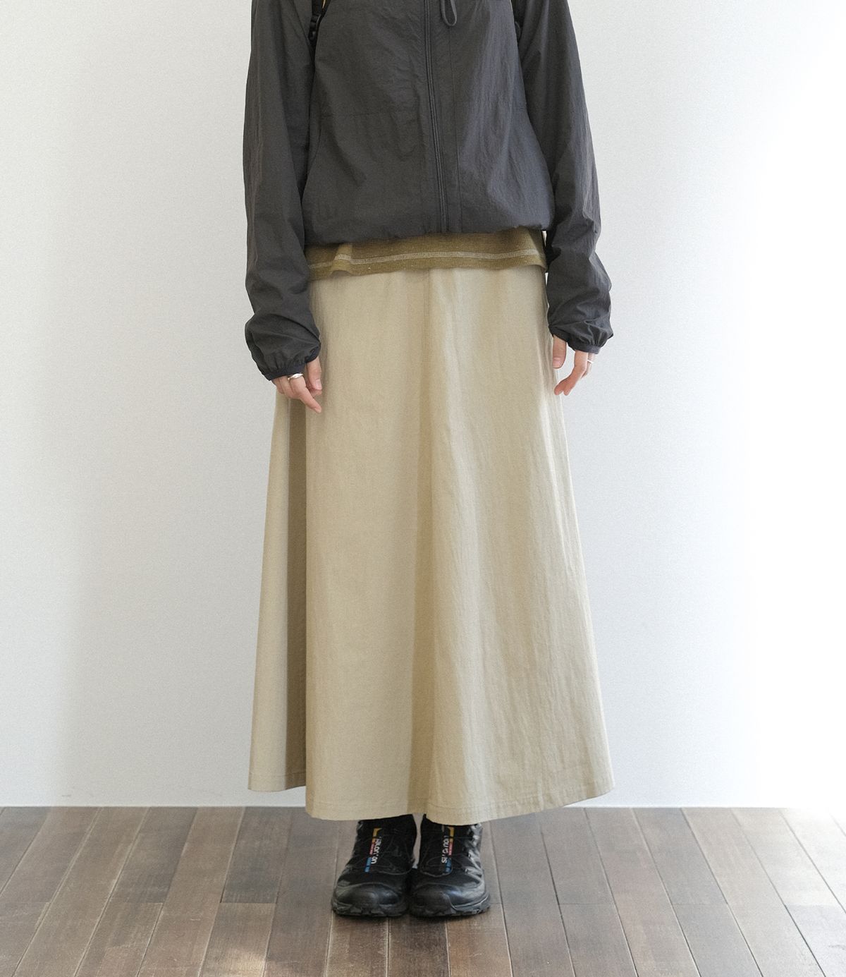 에메모가든(MMOGARDEN) (w) mmo pocket flare skirt (2colors)