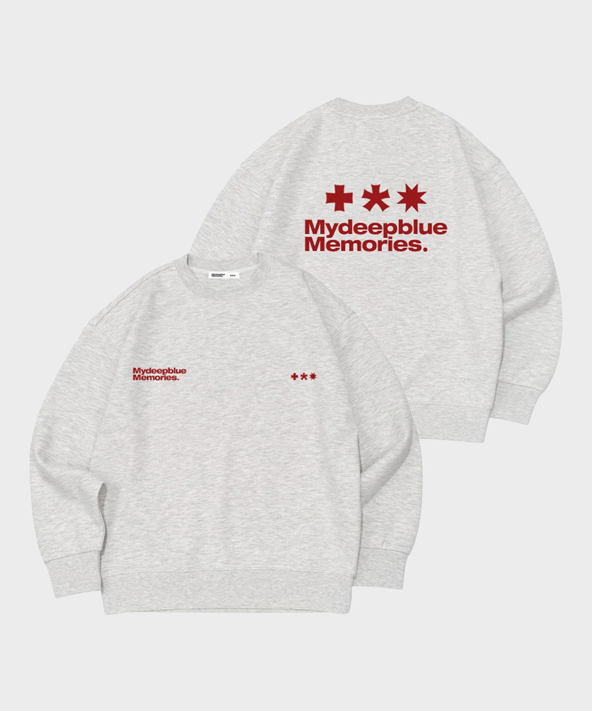 마이딥블루메모리즈(MY DEEP BLUE MEMORIES) MM SYMBOL LOGO MTM (LIGHT GREY)