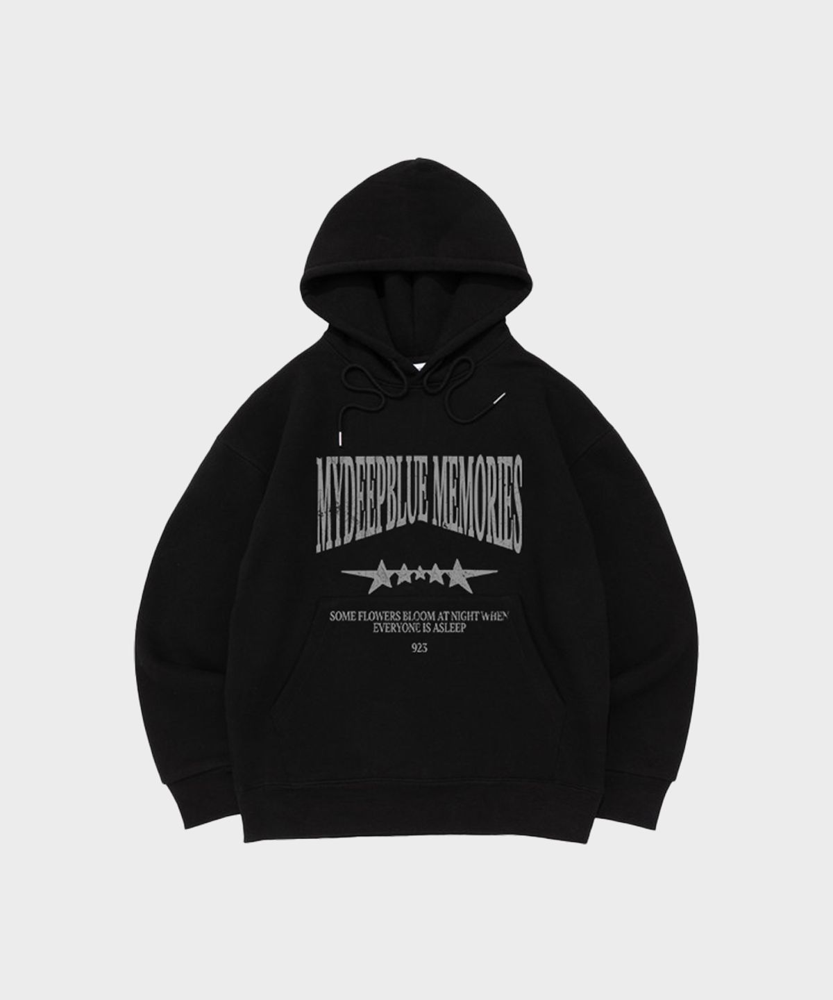 마이딥블루메모리즈(MY DEEP BLUE MEMORIES) MM VINTAGE CRACK HOODIE (BLACK)