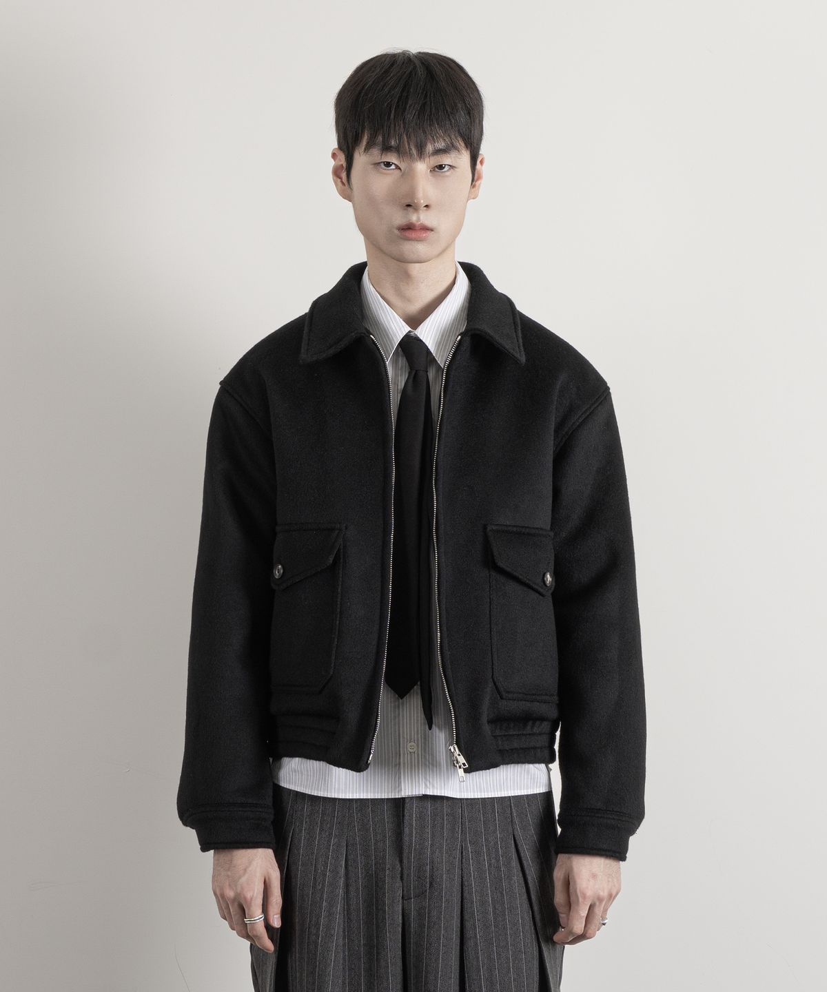 율러(EULER) 헤비울 A-2 패디드 블루종 자켓