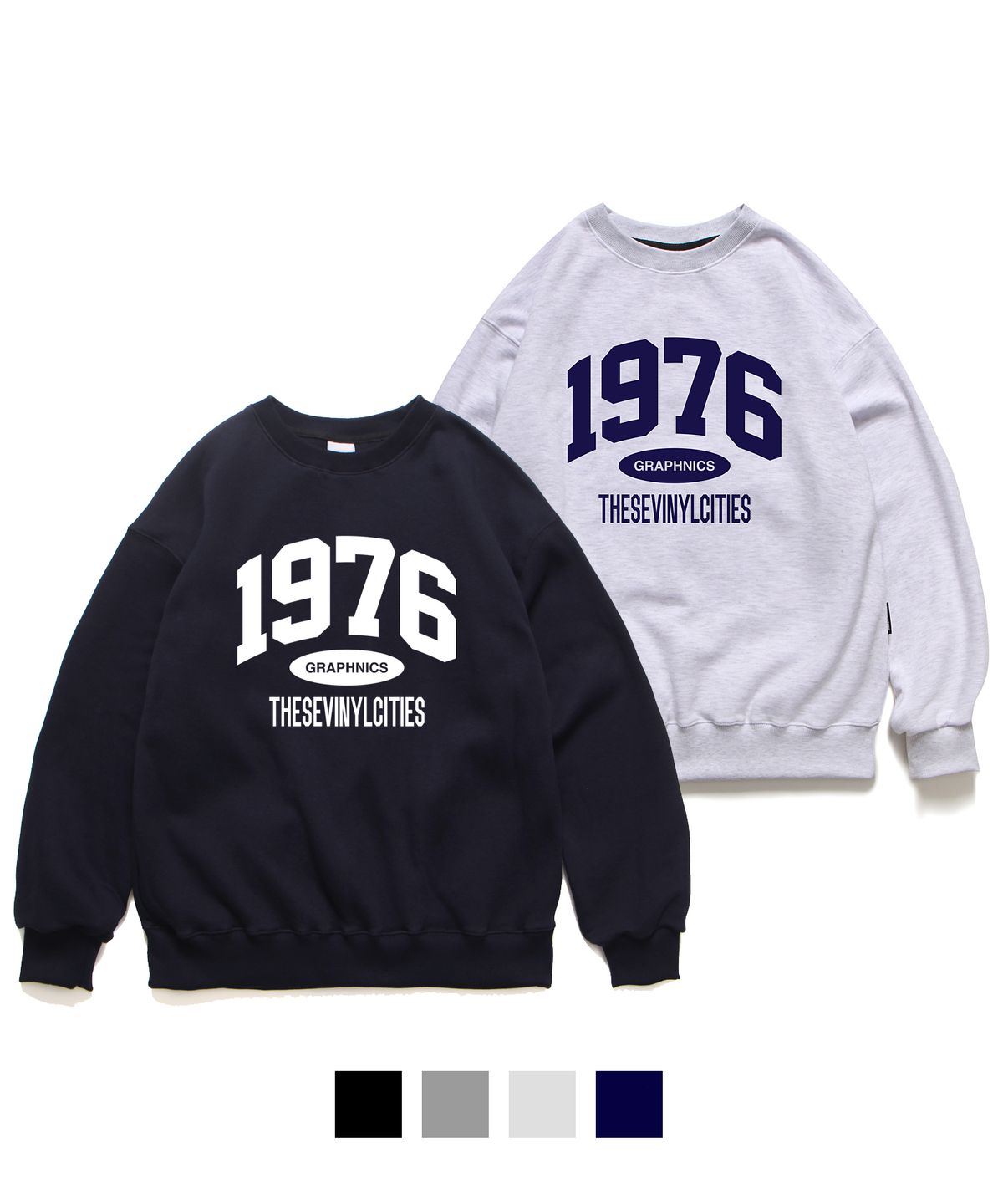 앱놀머씽(ABNORMALTHING) 76 크루넥 4컬러 (76 CREWNECK 4 COLOR)