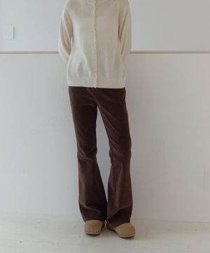CORDUROY FLARE PANTS(BR)