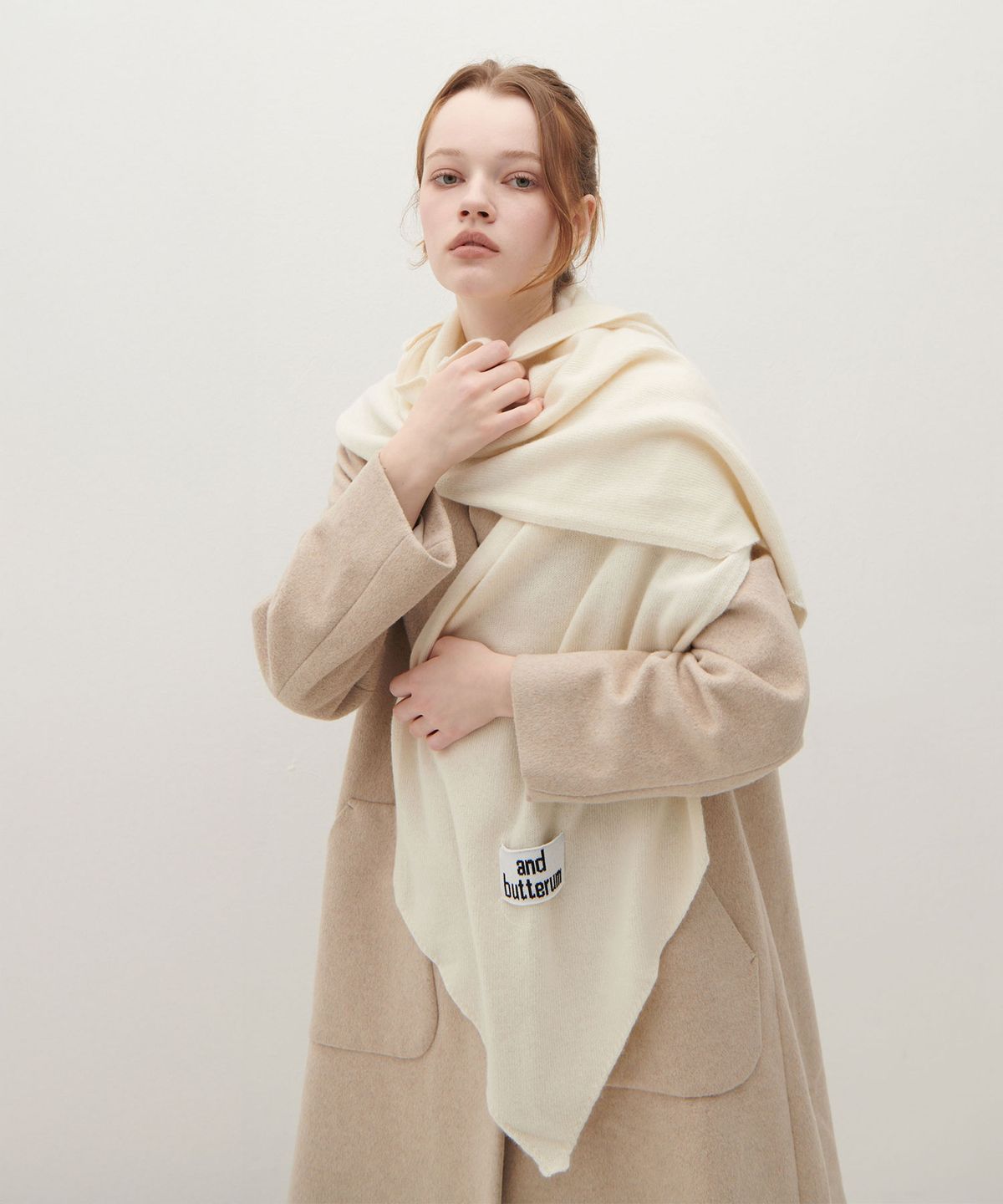 앤버터럼(ANDBUTTERUM) Bashful_Cashmere Wool_Cream (BF5DNS01CM)