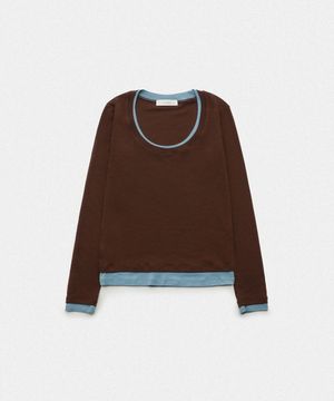 COLOR BLOCK ROUND T-SHIRT(BR)