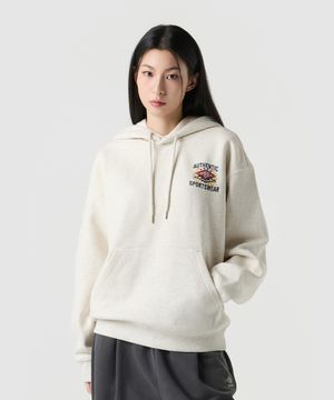 더블 다이아 기모 후드 티셔츠 베이지 UQ421CHDO4