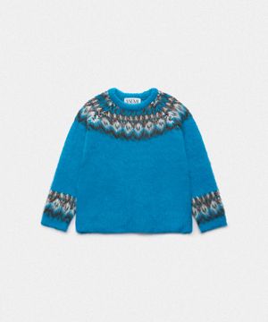 NORDIC BRUSHED ROUND KNIT(BL)