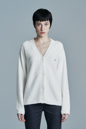 JOY KNIT CARDIGAN WHITE