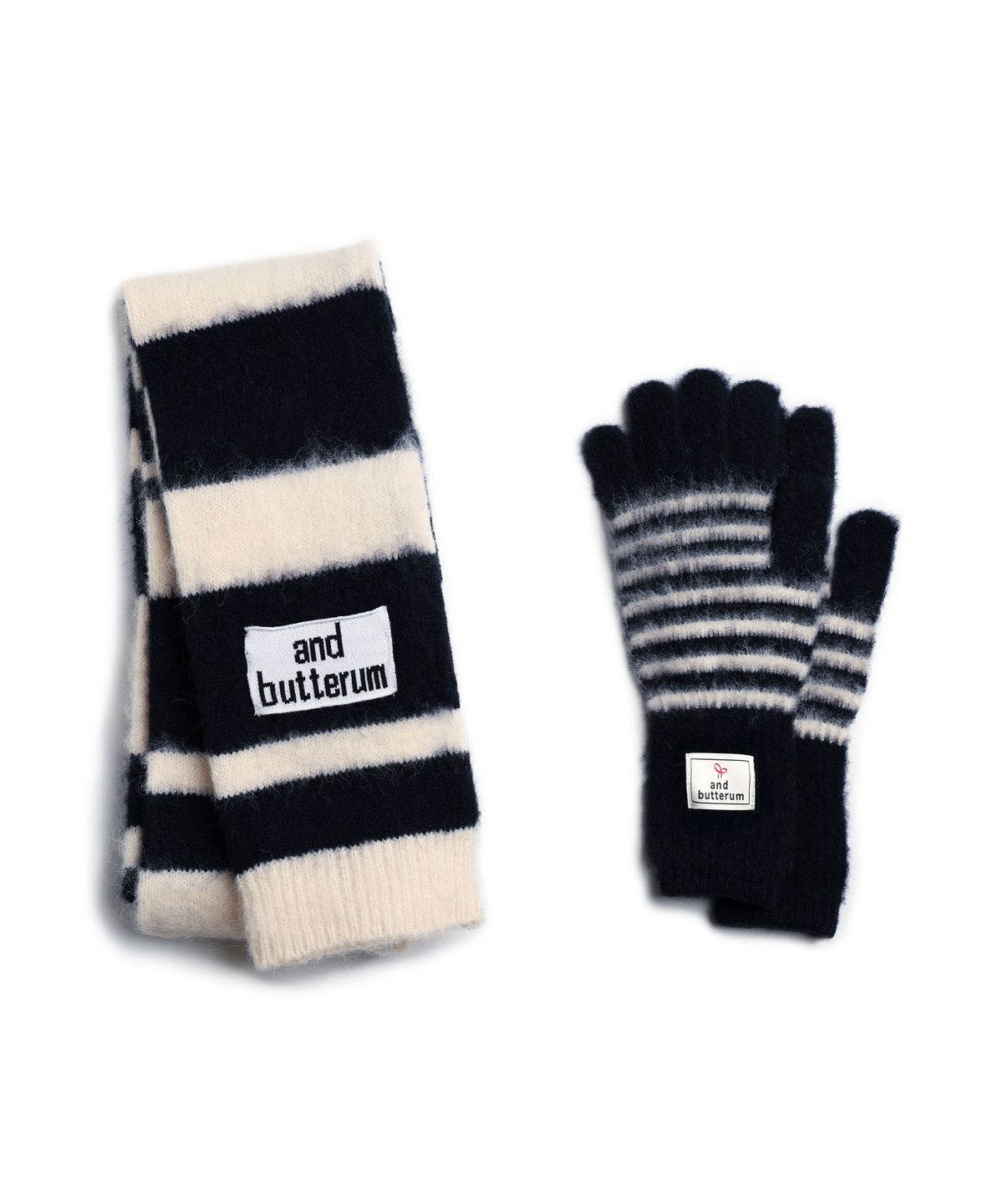 앤버터럼(ANDBUTTERUM) Glacier_Muffler&Gloves Set_Navy(BF5DNT04NY)