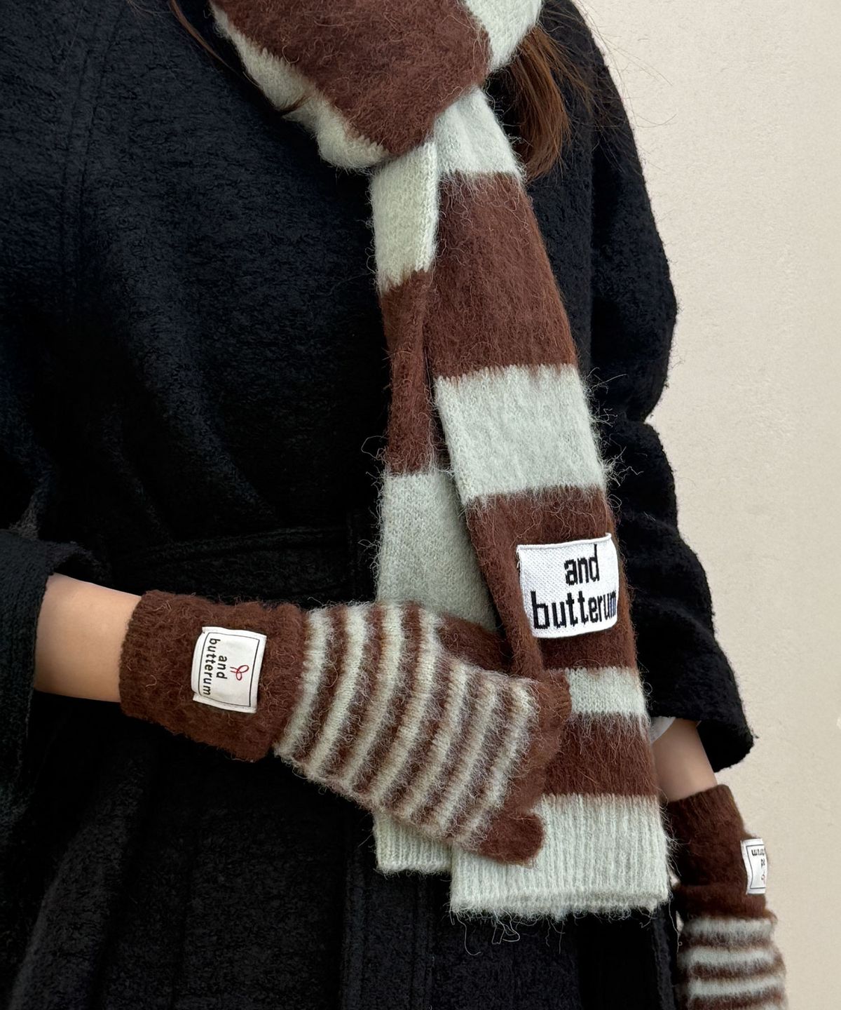 앤버터럼(ANDBUTTERUM) Glacier_Muffler&Gloves Set_Mint(BF5DNT04MT)