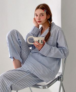 Eclair Stripe Pajamas Set (3colors)