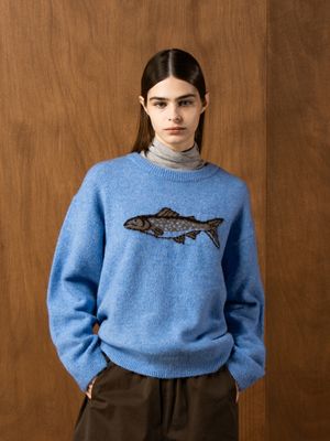 피쉬 라운드 니트