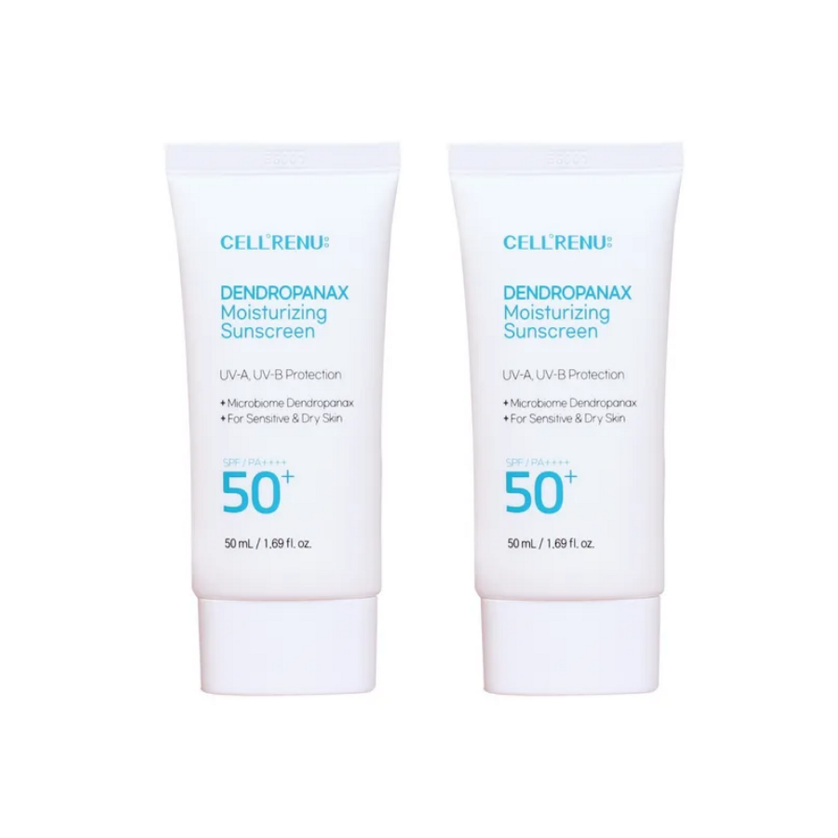 황칠가(HWANGCHILGA) 셀리뉴 덴드로파낙스 모이스춰라이징 선스크린 2개(50ml*2)/자외선차단(SPF50+ PA++++)