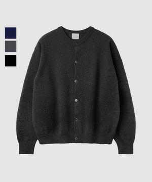 부드러운 촉감의 라운드 가디건_3color