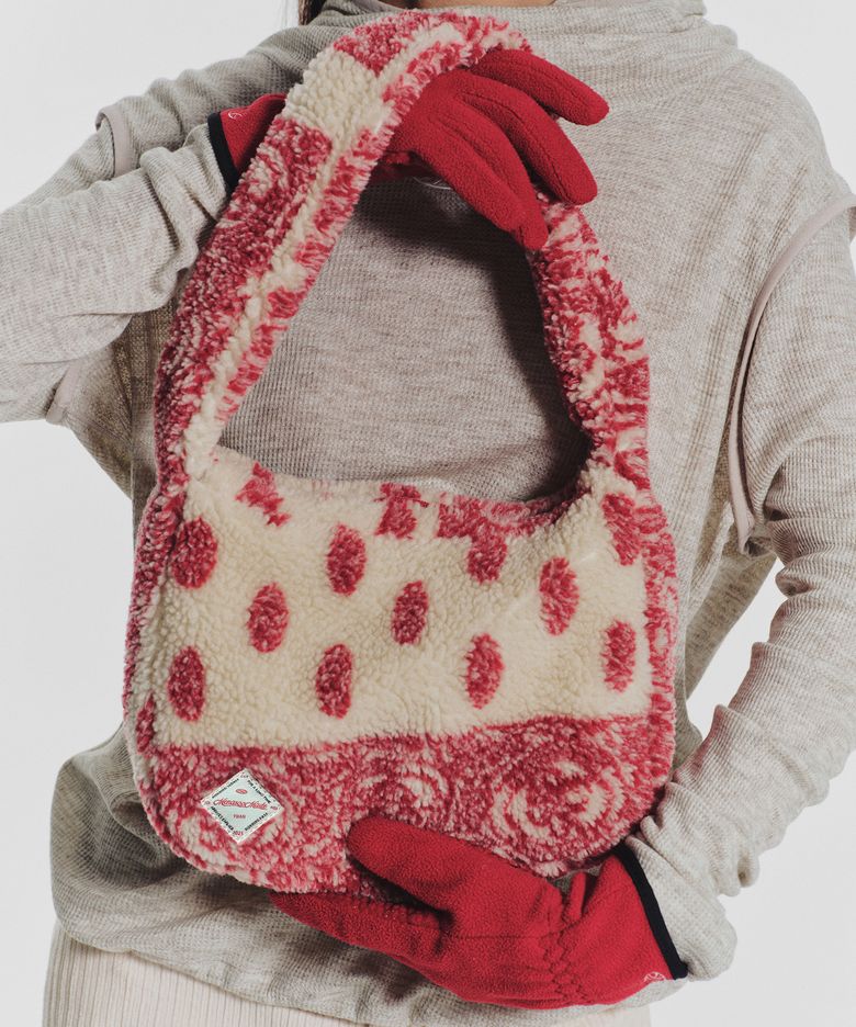 MNS Fluffy Track Shoulder Bag_Red