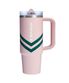 퀜처 프로투어 플립 스트로 텀블러 887ml 피치휩 쉐브론