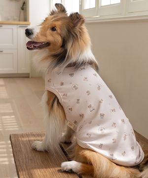 중형견 대형견 강아지 테디 슬리브리스 핑크