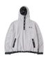 UNBALANCED FLEECE ANORAK HOODIE (LIGHT GREY)