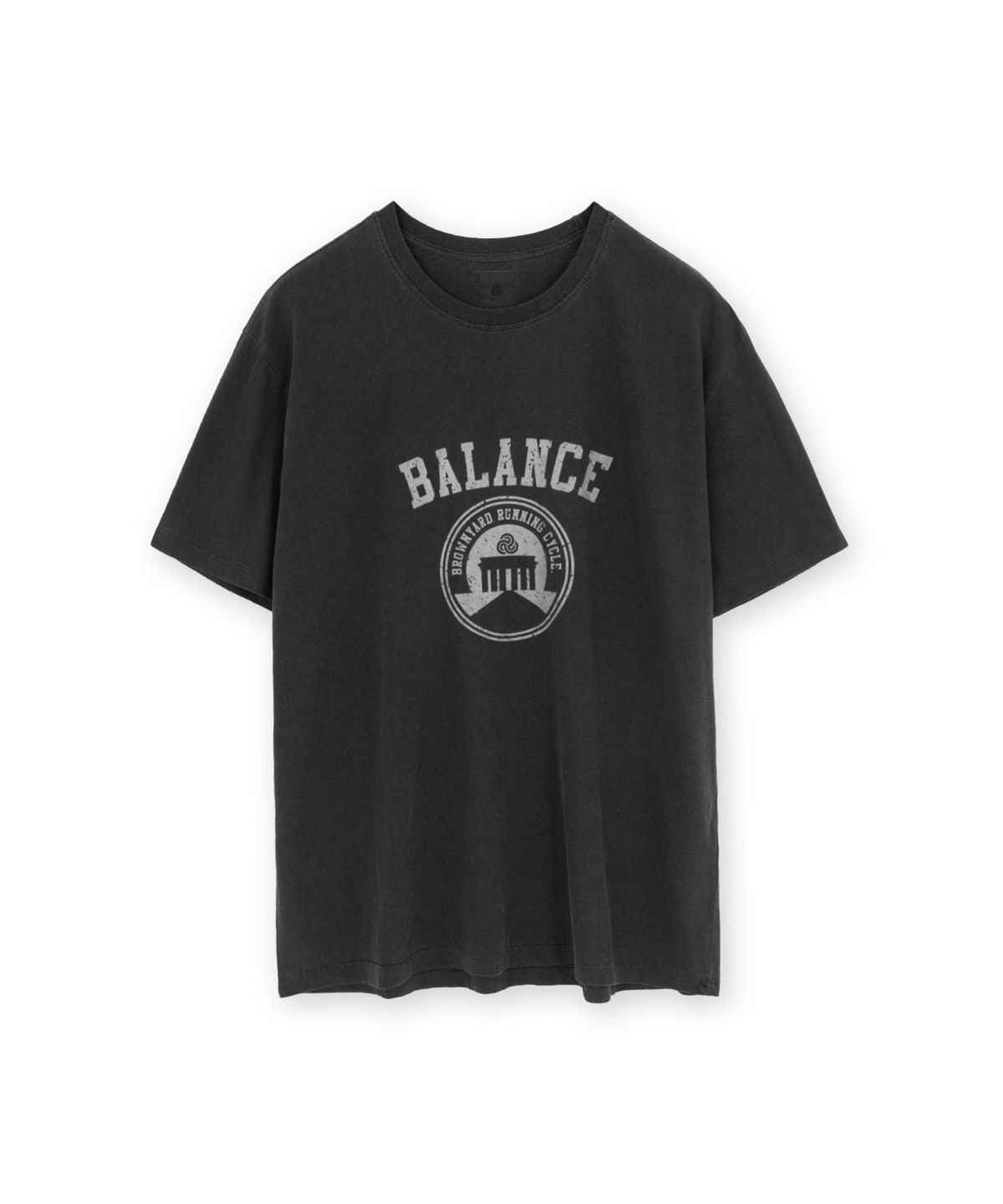 브라운야드 밸런스(BROWNYARD BALANCE) 베를린 하프 슬리브 ,워시드 블랙