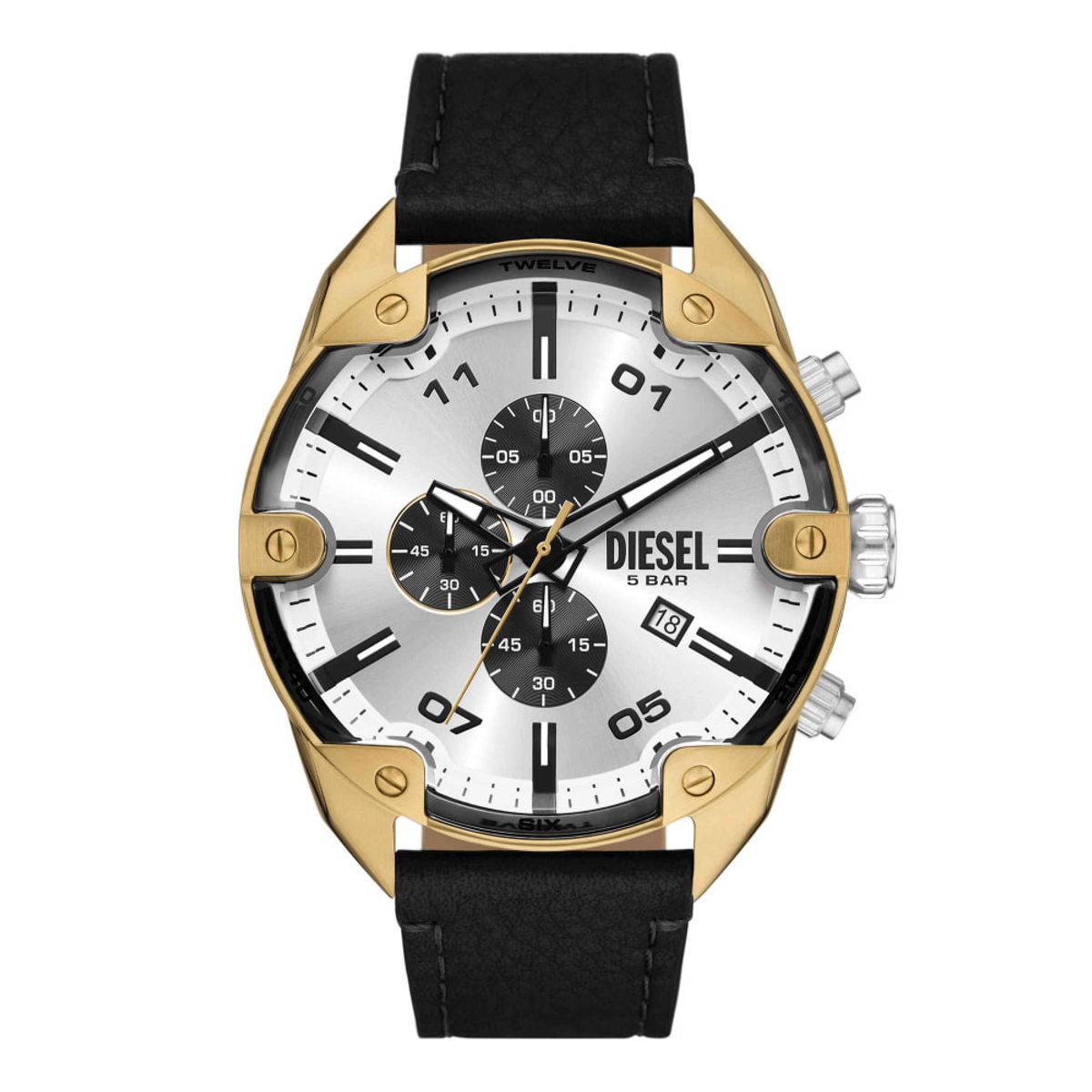 디젤 시계(DIESEL WATCH) DZ4671 (Spiked) 스파이크 크로노그래프 남성 가죽시계