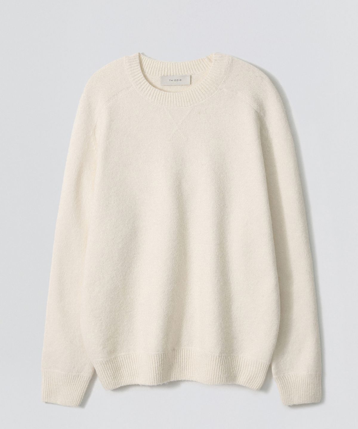 이지오(EZIO) Plain Round Knit_Ivory