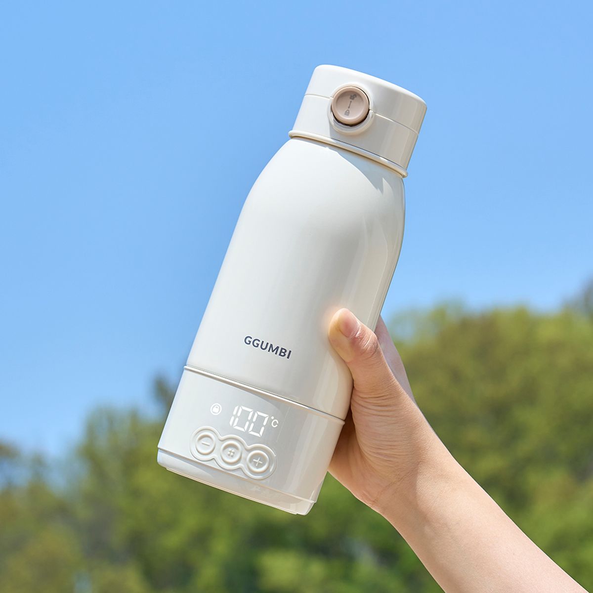 꿈비(GGUMBI) 꿈비 휴대용 무선 분유포트 500ml, 100도 가열