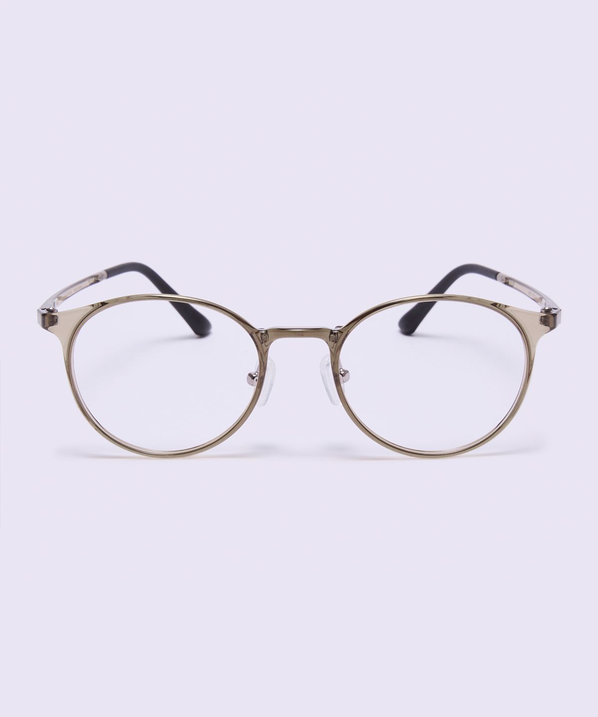 알로아이웨어(ALO EYEWEAR) [AIR FLEX] AL6405 1313G 에어플렉스 초경량 세미오버사이즈 라운드 카키 안경테 블루라이트 렌즈 선택