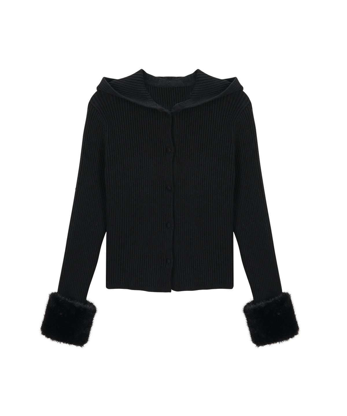 웡커(WANKER) LOVE LETTERS CARDIGAN BLACK